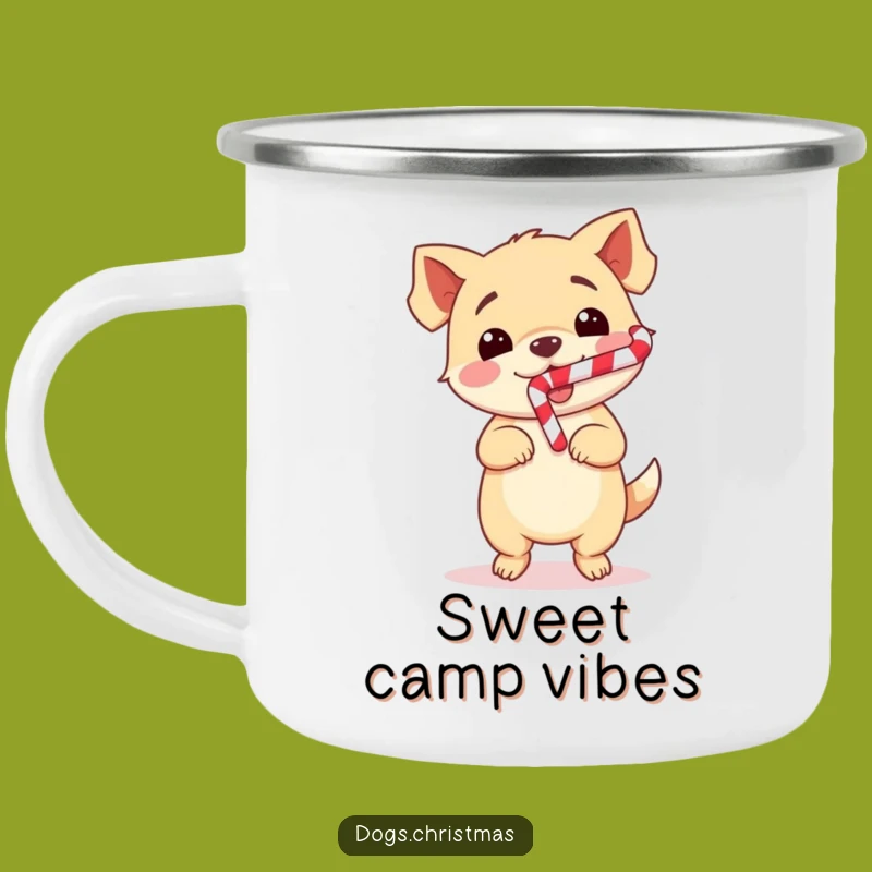 Funny Dog Dance Camping Mug: Durable Kawaii Pup Cup, Perfect Humorous Gift!