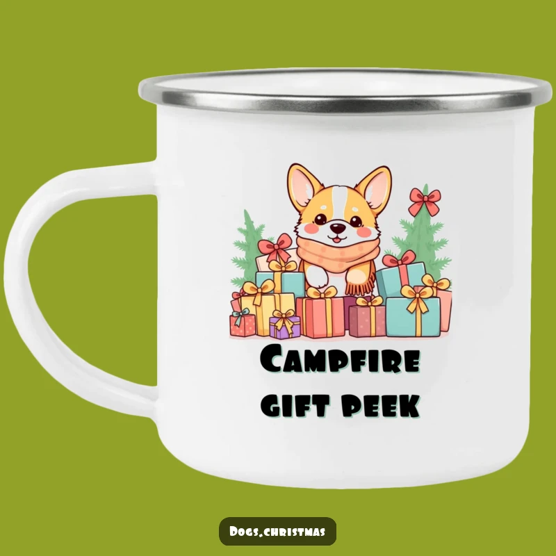 Funny Kawaii Corgi Gift Pile Camping Mug: Cozy Outdoors Perfect Funny Gift