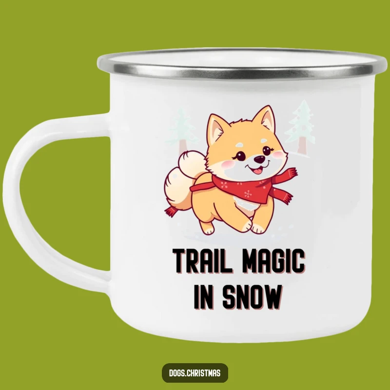 Funny Kawaii Shiba Inu Snow Camping Mug: Hilarious Festive Sips for Outdoor Adventures!