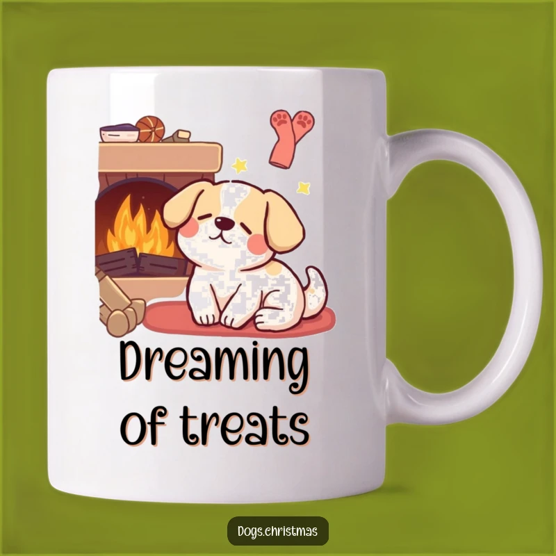 Funny Kawaii Dog Dream Mug: Adorable Sleeping Pup Gift for Dog Lovers