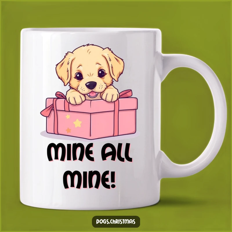 Funny Golden Retriever Puppy Pouncing Gift Mug - Adorable Puppy Humor Gift