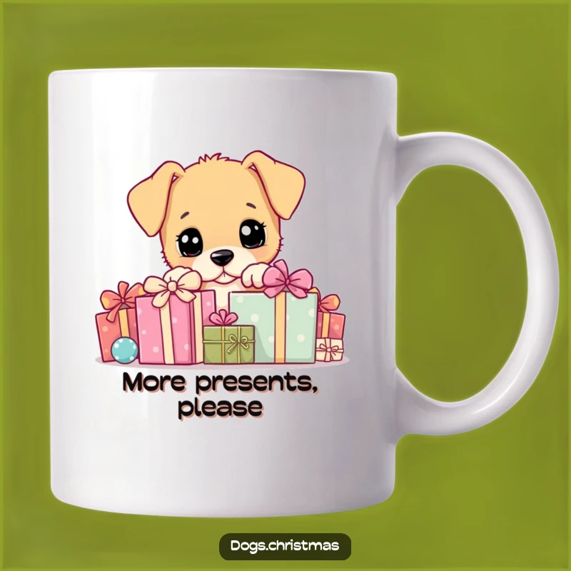Funny Puppy Gift Pile Mug: Adorable Dog Peek, Perfect Present for Dog Lovers