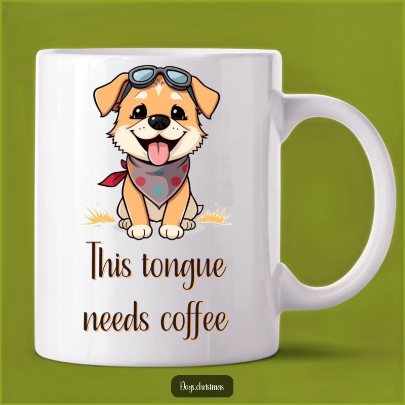Funny Dog Outdoor Adventure Mug: Joyful Canine Companion, Perfect Funny Gift