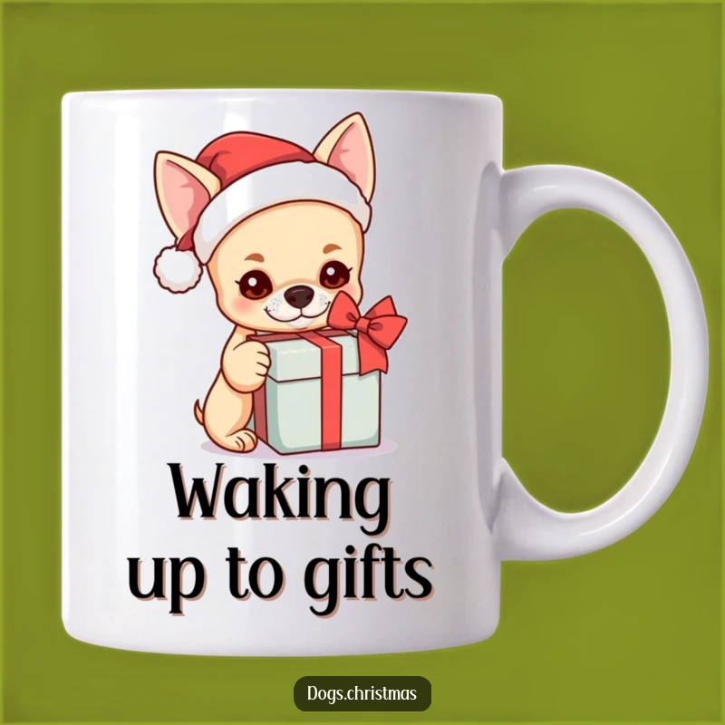 Funny Kawaii Chihuahua Santa Mug - Curious Gift Box Present