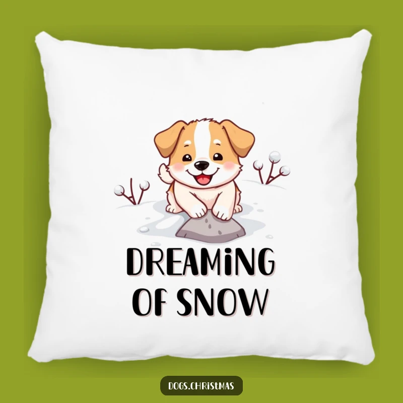 Funny Dog Snow Digging Pillow - Comfy & Hilarious Home Decor Gift!
