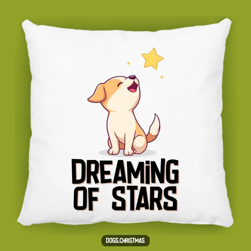 Funny Howling Dog Pillow: Cozy Star Pup Cushion, Magical Nocturnal Decor Gift