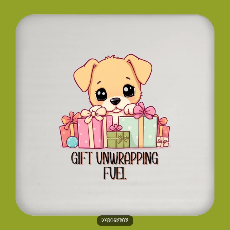 Funny Puppy Gift Coaster: Protect Surface Dog Peeking, Unique Funny Gift for Tables