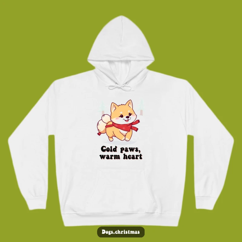 Funny Kawaii Shiba Inu Snow Hoodie: Cozy Festive Comfort and Hilarious Winter Vibes!