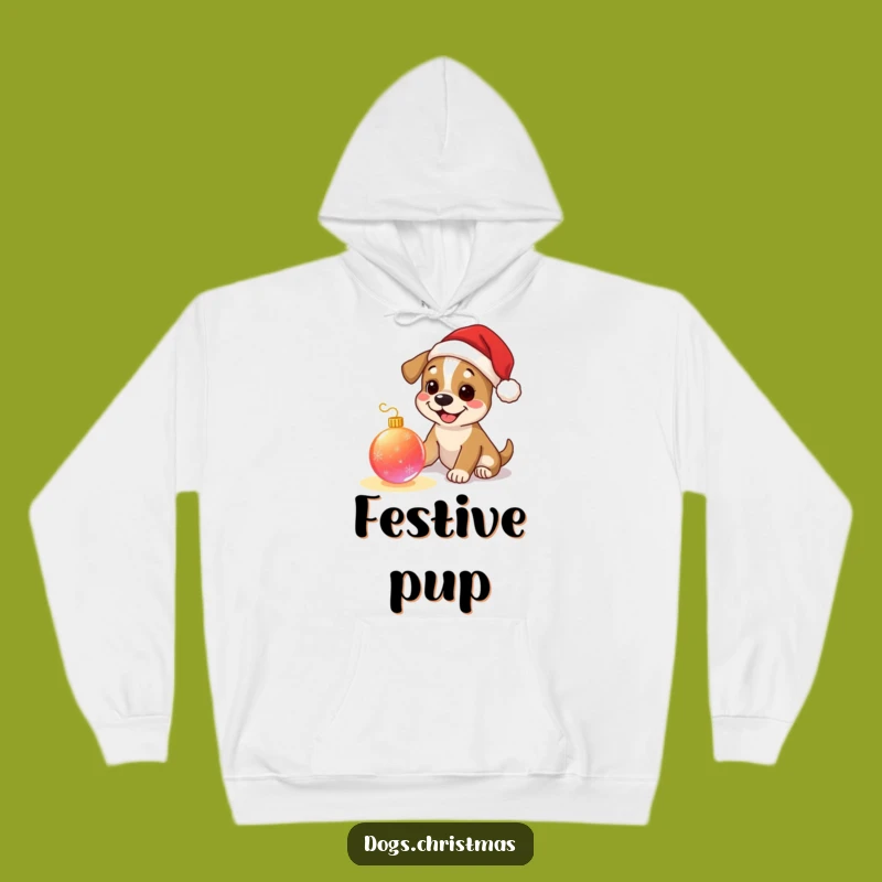 Funny Dog Santa Christmas Hoodie - Cozy Pup Festive Ornament Play Gift