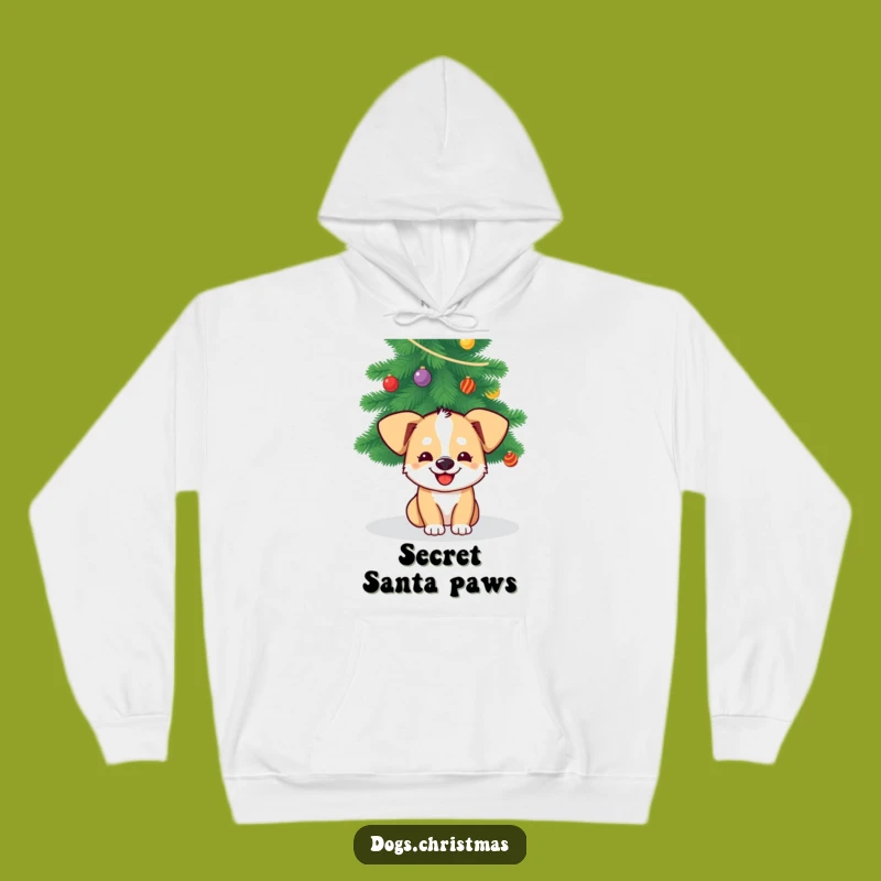 Funny Dog Christmas Hoodie: Cozy Grinning Pup Holiday Wear