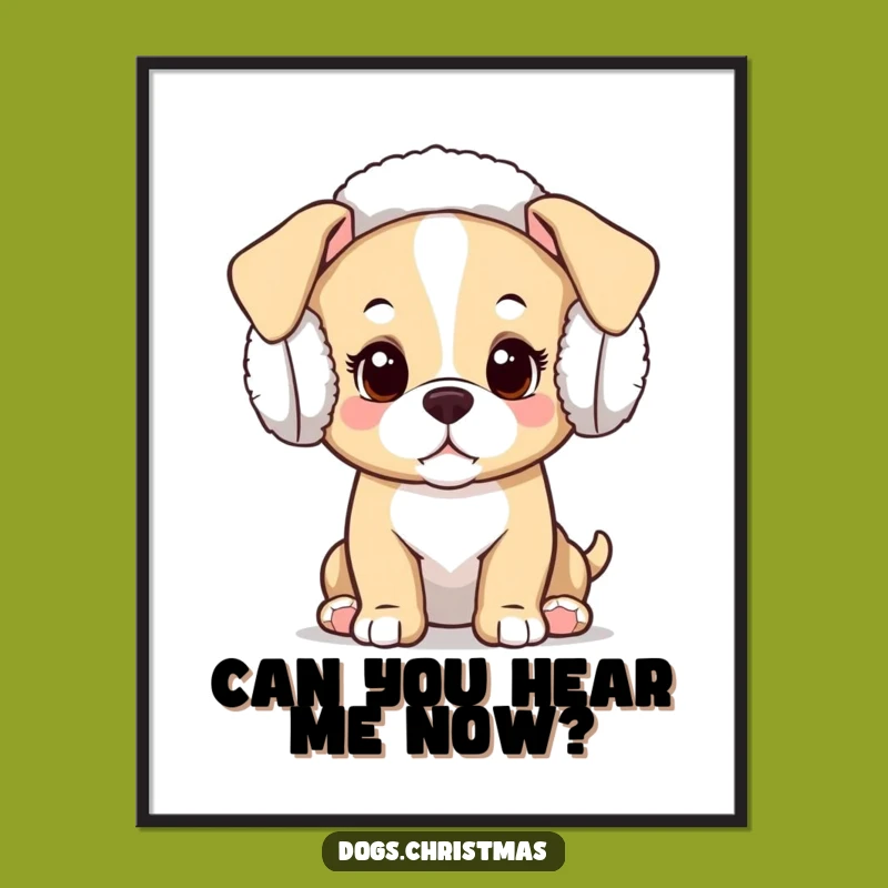 Funny Free Printable Puppy Wall Art: Curious Kawaii Pup Downloadable Decor