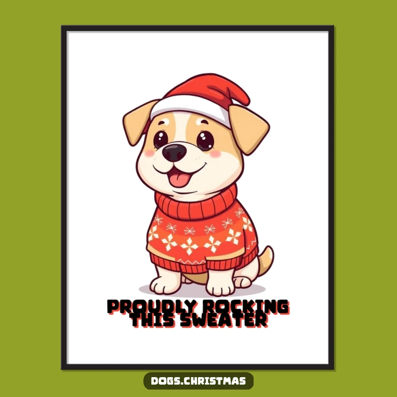 Free Printable Wall Art: Festive Dog Funny Downloadable Art for a Stylish Home