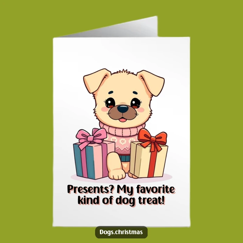 Free Printable Kawaii Dog Birthday Card: Festive Pup Gift Downloadable Joy