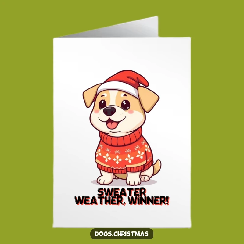 Free Printable Congrats Card: Festive Dog Funny Downloadable Gift for Showing Off