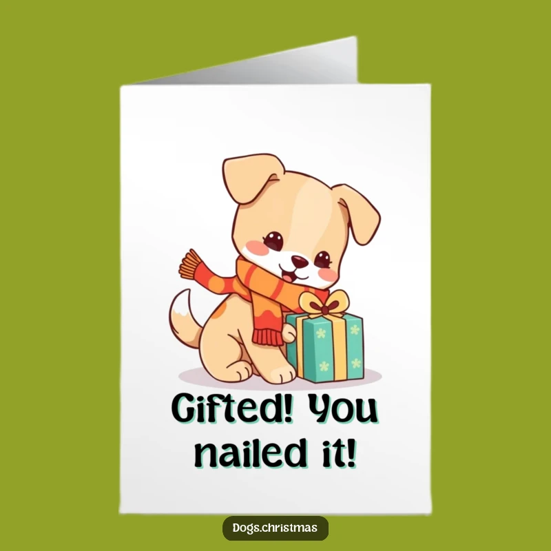 Free Printable Festive Dog Congrats Card: Funny DIY Downloadable Gift for Celebrations