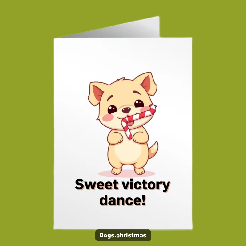 Congrats! Free Printable Dog Card - Happy Dance Downloadable Celebration