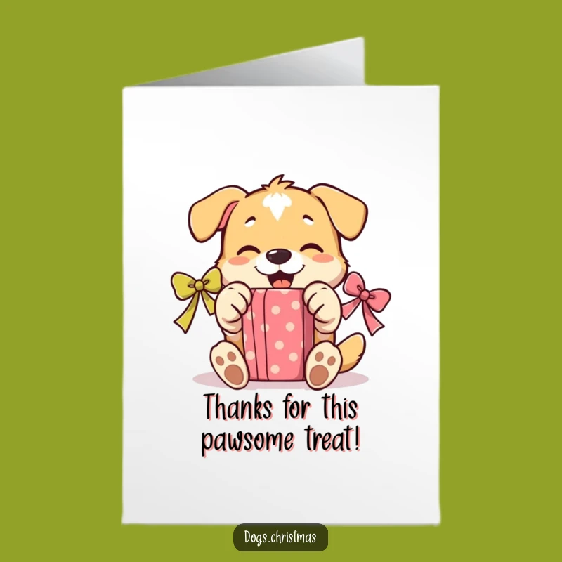 Free Printable Dog Thank You Card: Gift Joy Downloadable Gift