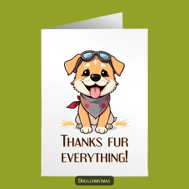 Free Printable Dog Thank You Card: Grateful Canine Downloadable Appreciation Gift