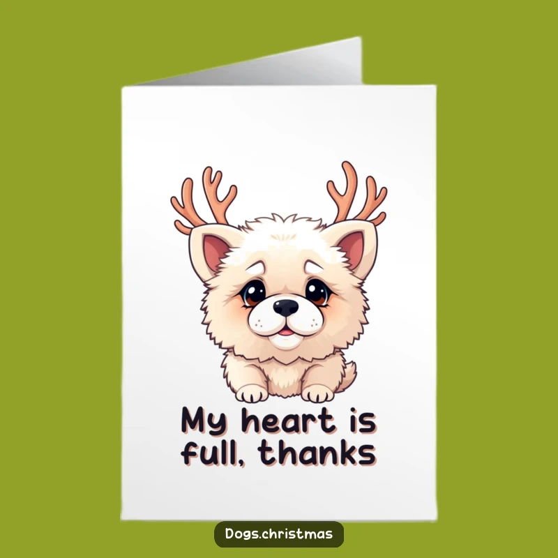 Free Printable Thank You Card: Confused Antler Dog Expressing Thanks Funny