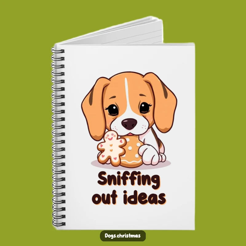 Funny Beagle Cookie Sniff Notebook - Journal Dog Treat Notes Gift