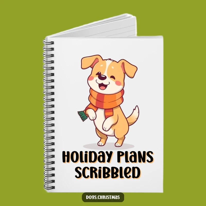 Funny Dog Festive Prance Notebook: Jot Down Joyful Ideas with This Pup