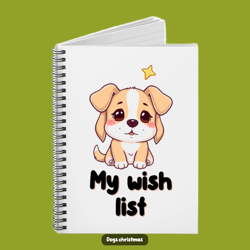 Funny Hopeful Dog Star Notebook - Dreamy & Hilarious Journal Gift!