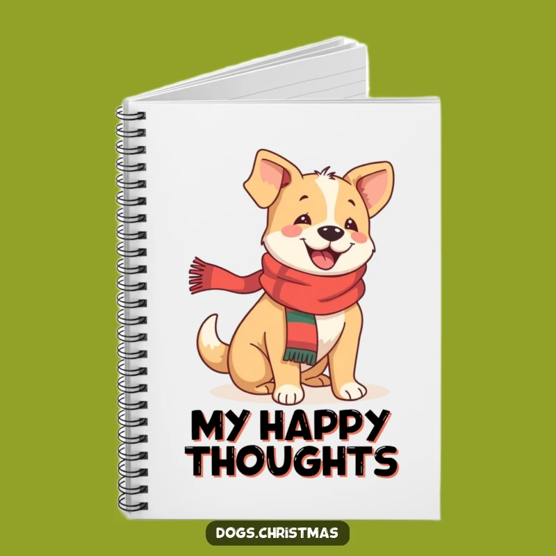 Funny Festive Dog Notebook: Jot Down Happy Thoughts with Joyful Flair