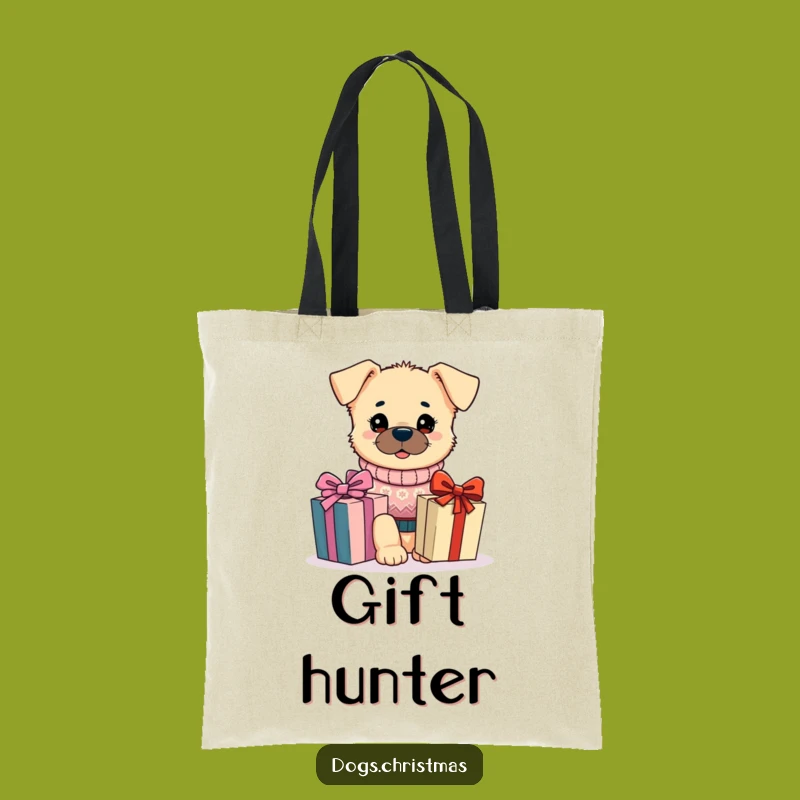 Funny Festive Dog Sweater Tote: Cute Pup Gift Bag, Holiday Shopping Essential